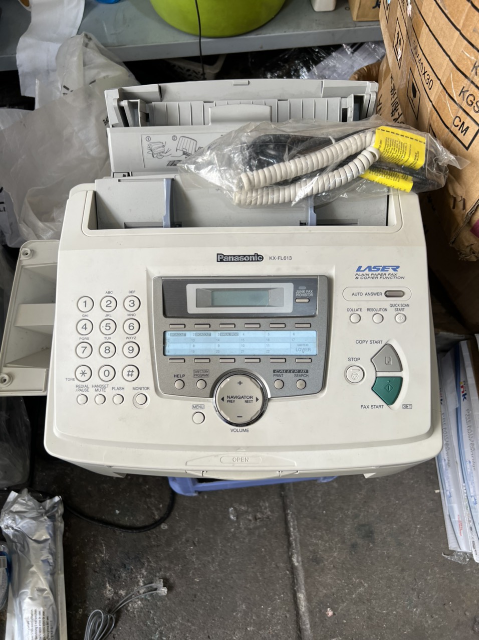Máy Fax cũ Panasonic KX FL612, laser trắng đen